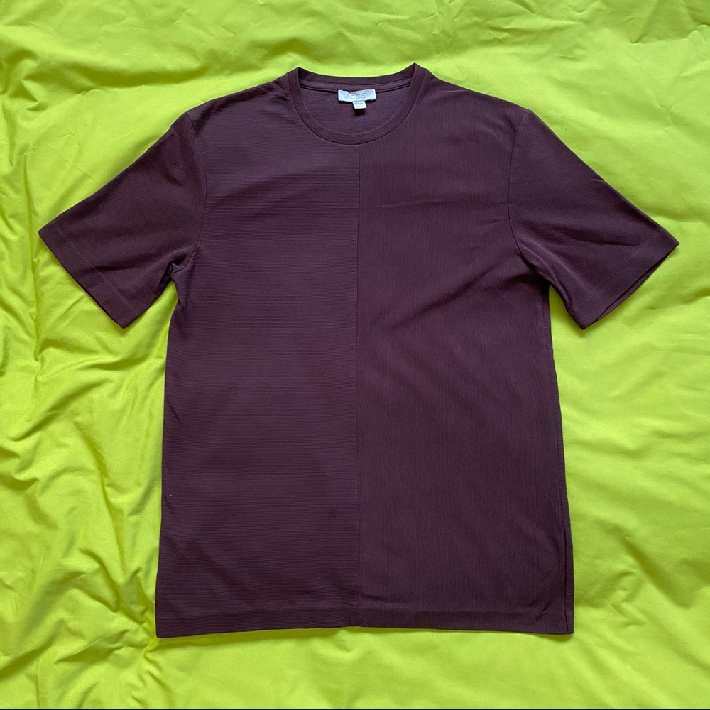 COS Relaxed Fit Ribbed T-Shirt